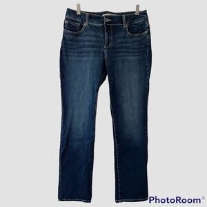 Chico’s Platinum 5-pocket straight leg jeans Size 1 Short